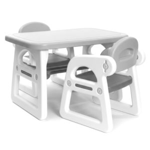 Klasyczny stolik z dwoma krzesełkami - Szary